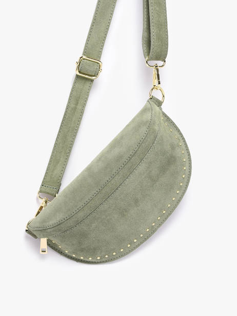 Belt Bag Milano Green velvet VE25111 other view 2