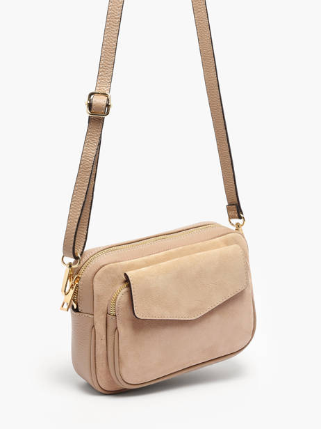 Sac Bandoulière Velvet Caviar Cuir Milano Beige velvet caviar VC25067 vue secondaire 2