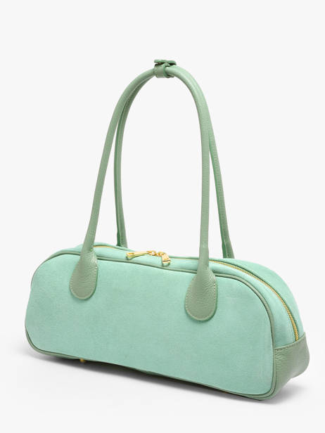 Shoulder Bag Velvet Caviar Leather Milano Green velvet caviar VC25112 other view 2