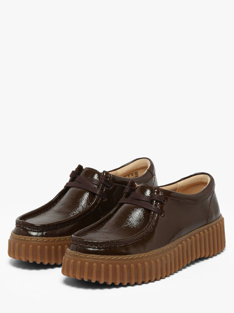 Platform Derby Shoes In Leather Clarks Brown women 26186667 other view 1