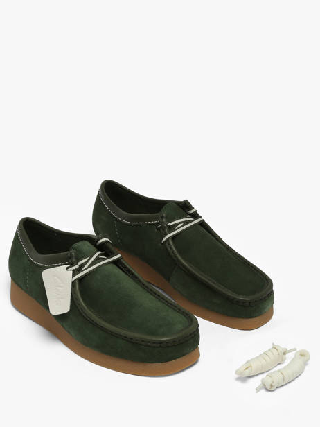 Derby Shoes In Leather Clarks Green men 26186170 other view 2
