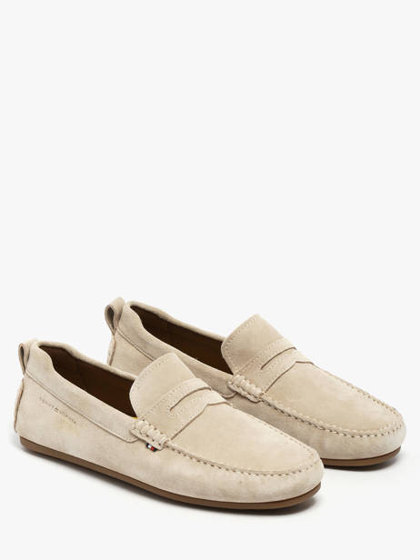 Mocassins En Cuir Tommy hilfiger Beige men 5789ACI vue secondaire 1