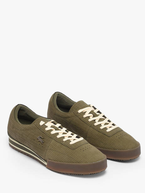 Sneakers In Leather Lacoste Green men 1SMA0067 other view 1