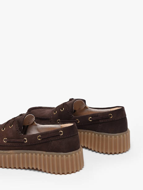 Platform Boat Shoes In Leather Clarks Brown women 26186647 other view 2