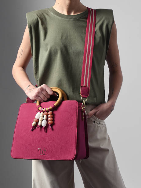 Satchel Camomille Pearl Woomen Pink camomille pearl WCAE1M other view 2