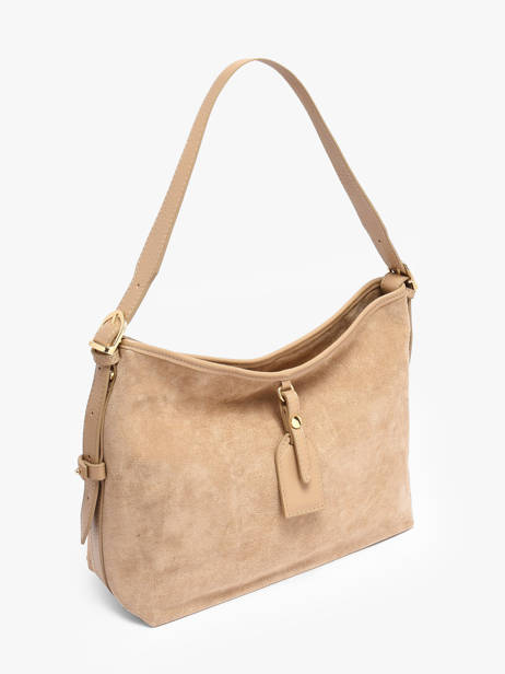 Shoulder Bag Velvet Caviar Leather Milano Beige velvet caviar VC250610 other view 2