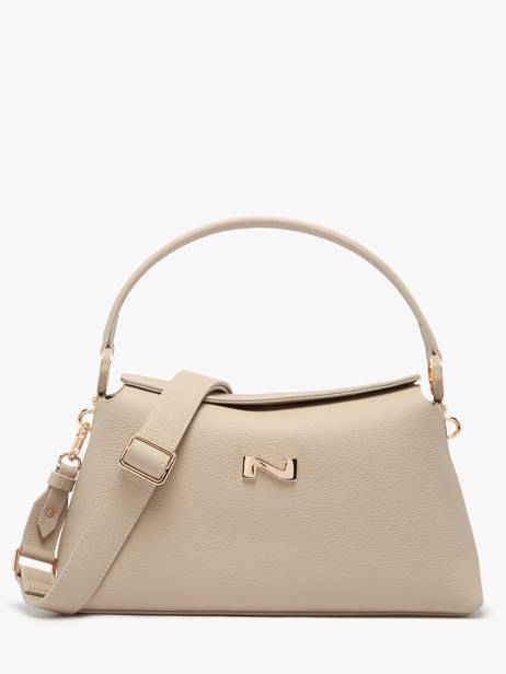 Leather Freesia Shoulder Bag Nathan baume Beige eden 4