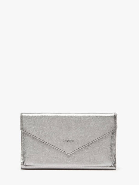 Continental Wallet Etincelle Irisee Leather Etrier Silver etincelle irisee EETI904