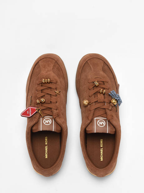 Sneakers In Leather Michael kors Brown women OFS2S230 other view 3