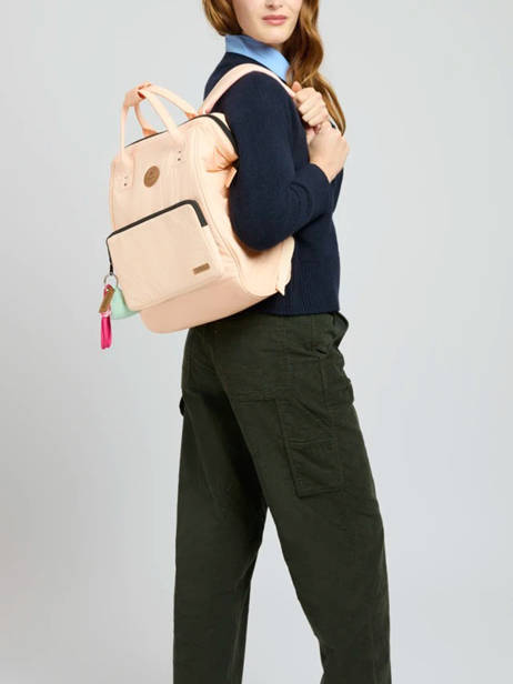 Adventurer Medium - Customisable Backpack  Cabaia Pink adventurer BAGS other view 1