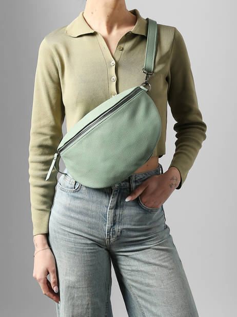 Leather Caviar Belt Bag Milano Green caviar CA21123 other view 1