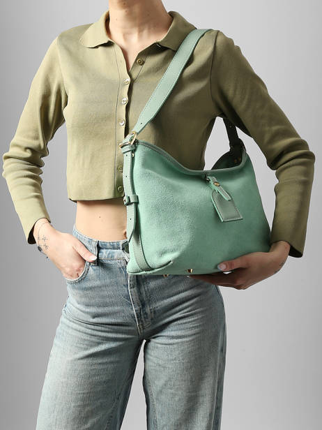 Shoulder Bag Velvet Caviar Leather Milano Green velvet caviar VC250610 other view 1
