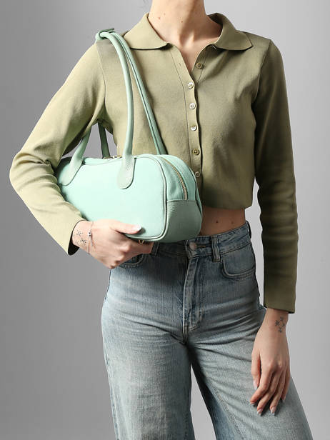 Shoulder Bag Velvet Caviar Leather Milano Green velvet caviar VC25112 other view 1