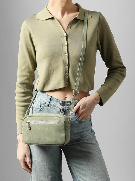 Sac Bandoulière Velvet Cuir Milano Vert velvet VE25115 vue secondaire 1