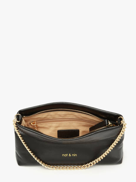 Shoulder Bag Vintage Leather Nat et nin Black vintage MOLLY other view 3