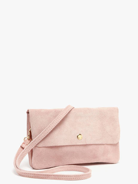 Sac Bandoulière Velvet Cuir Milano Rose velvet VE23067O vue secondaire 2