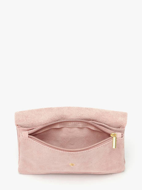 Sac Bandoulière Velvet Cuir Milano Rose velvet VE23067O vue secondaire 3