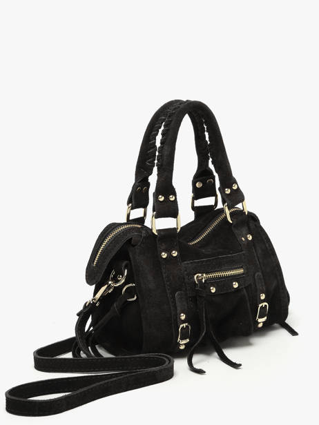 Sac Bandoulière Velvet Cuir Milano Noir velvet VE24092O vue secondaire 2