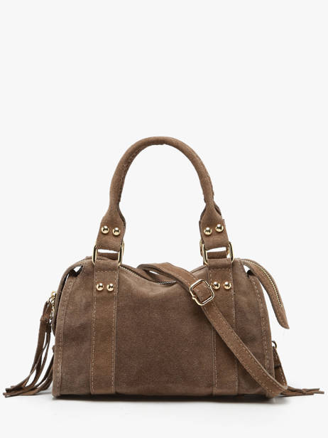 Sac Bandoulière Velvet Cuir Milano Beige velvet VE24093O vue secondaire 4