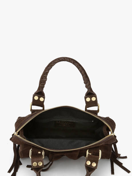 Sac Bandoulière Velvet Cuir Milano Marron velvet VE24093O vue secondaire 3