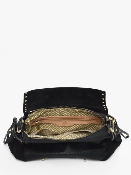Sac Bandoulière Vintage Cuir Mila louise Noir vintage 3861XVC vue secondaire 3
