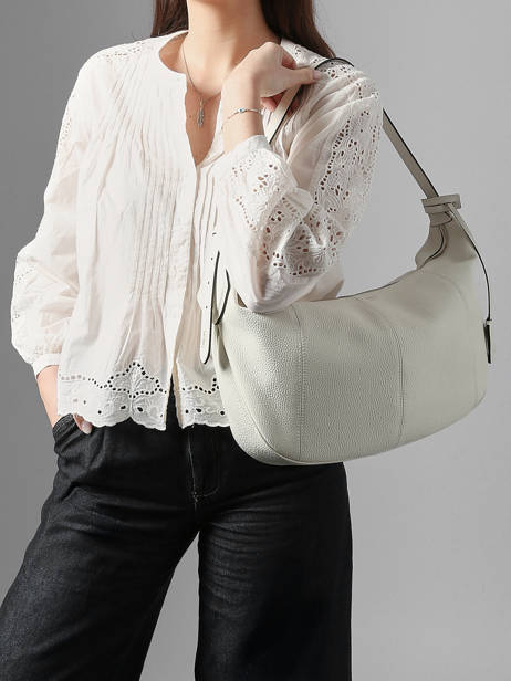 Large Leather Victoire Hobo Bag Lancel White victoire A13994 other view 1