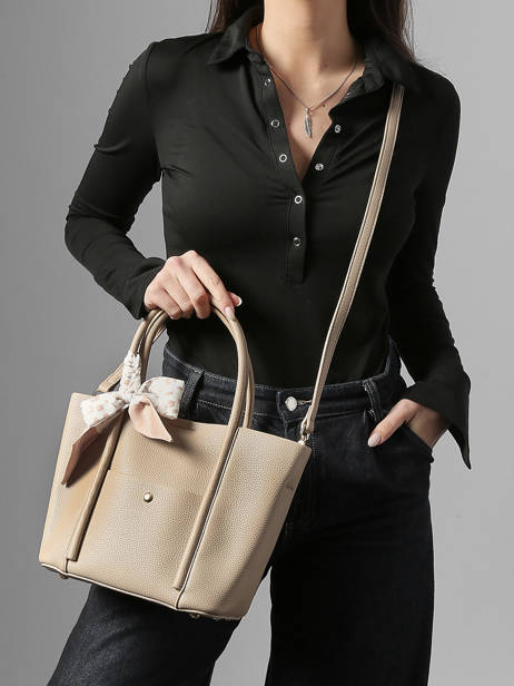 Satchel Grained Miniprix Beige grained A713 other view 1