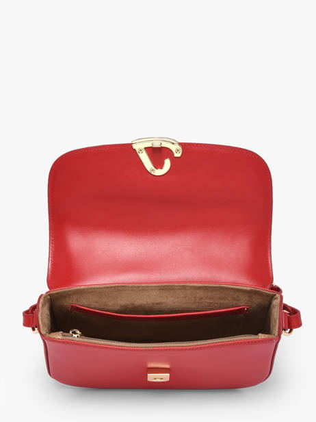 Sac Bandoulière Paris Philos Cuir Lancaster Rouge paris philos 81 vue secondaire 2