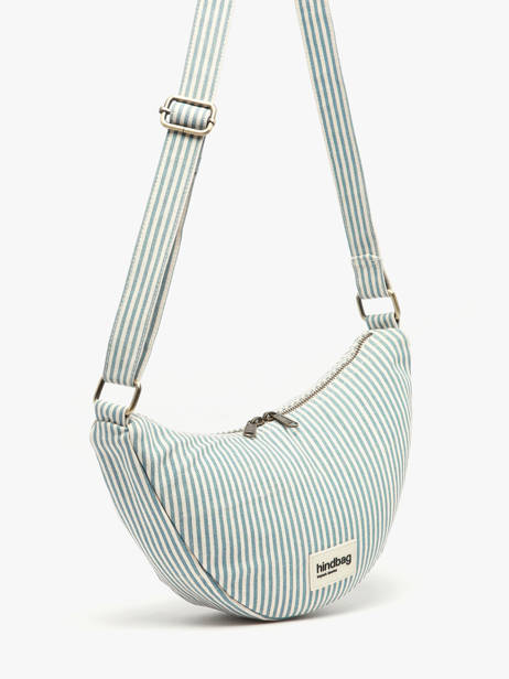 Crossbody Bag Rayures Cotton Hindbag Blue rayures RA other view 1