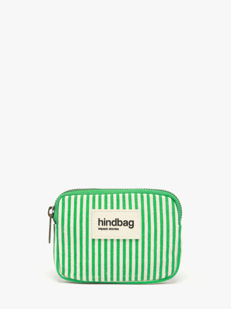 Coin Purse Hindbag Green rayures RA
