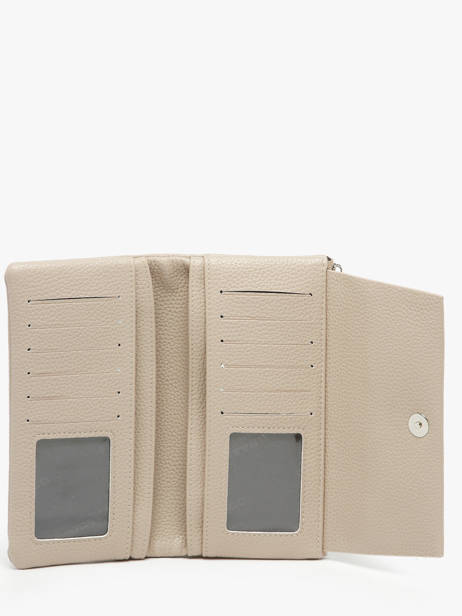 Wallet With Coin Purse Miniprix Beige grained F5039 other view 1