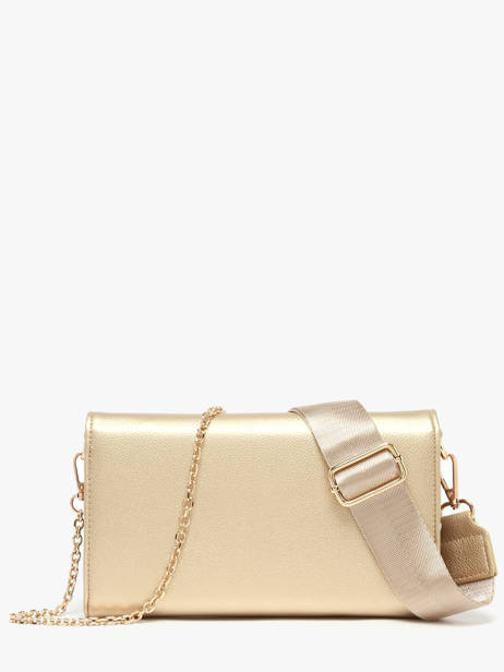 Clutch Miniprix Gold saffiano F5017 other view 2