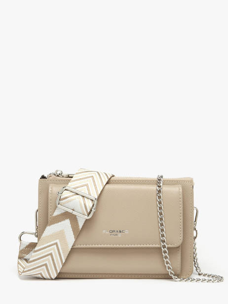 Sac Bandoulière Saffiano Miniprix Beige saffiano F5023