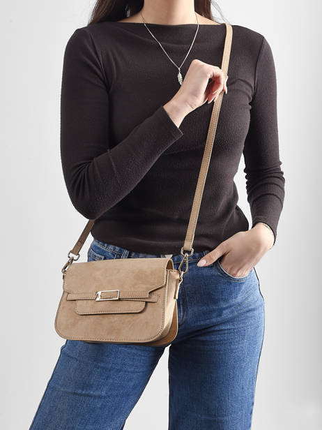 Sac Bandoulière Buckle Lulu castagnette Beige buckle D vue secondaire 1