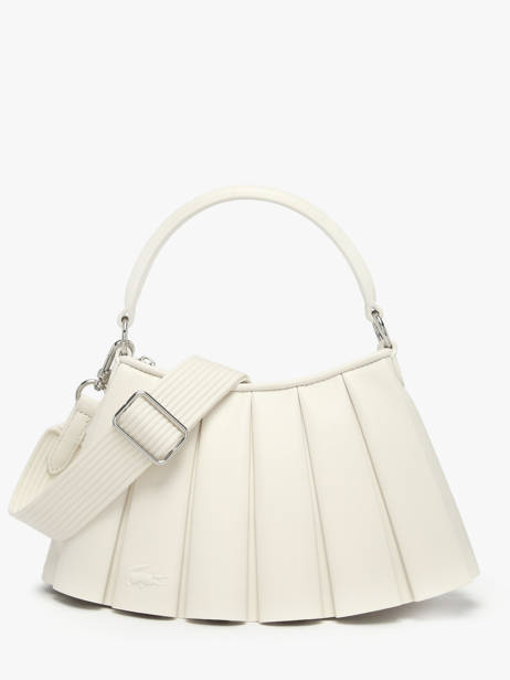 Sac Porté épaule Lenglen Cuir Lacoste Blanc lenglen NU5011DP