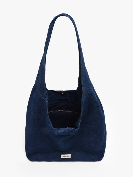 Recycled Cotton Richelieu Hobo Bag Rivedroite Blue timeless RICHETIM other view 2