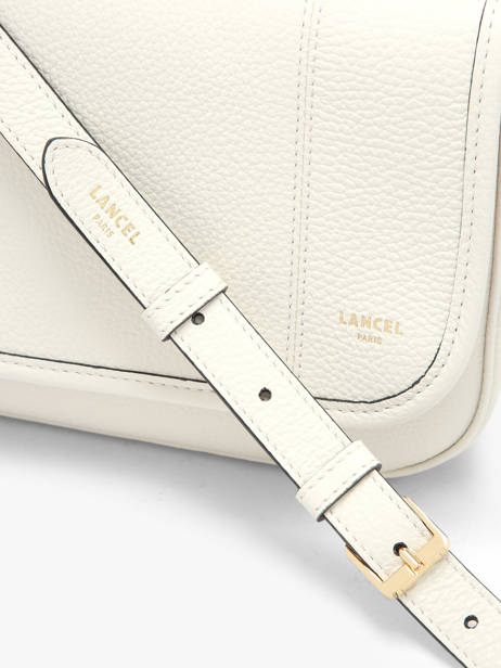 Medium Leather Victoire Crossbody Bag Lancel White victoire A13992 other view 3