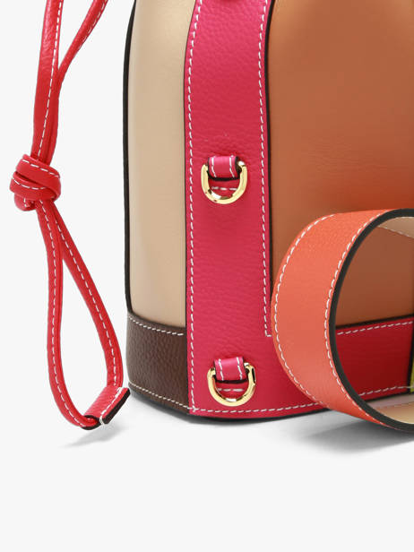 Small Leather Elles Colorblock Bucket Bag Lancel Multicolor elles A14203 other view 2