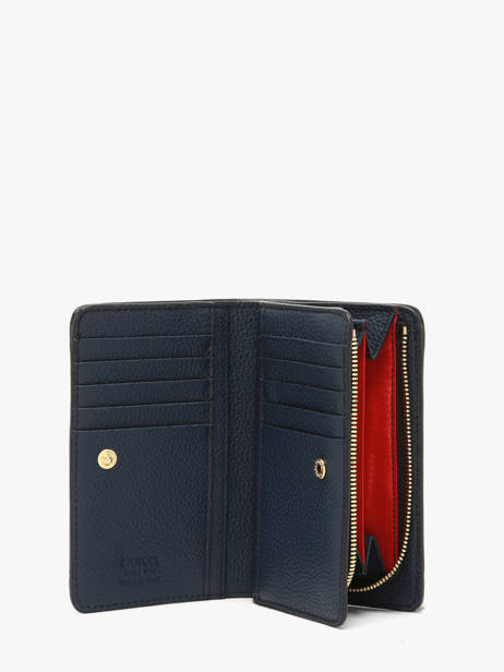 Wallet Enveloppe Leather Lancel Blue enveloppe A13710 other view 1