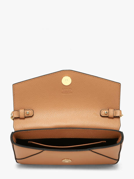 Sac Bandoulière Enveloppe Cuir Lancel Marron enveloppe A14024 vue secondaire 3