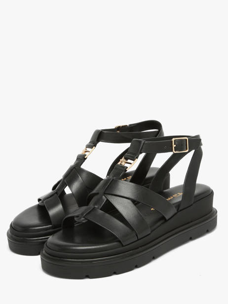 Sandals In Leather Tamaris Black accessoires 46 other view 1