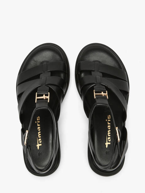 Sandals In Leather Tamaris Black accessoires 46 other view 3