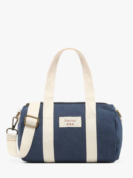 Sac Bandoulière Amour Toile Coton Miniprix Bleu amour toile 8084