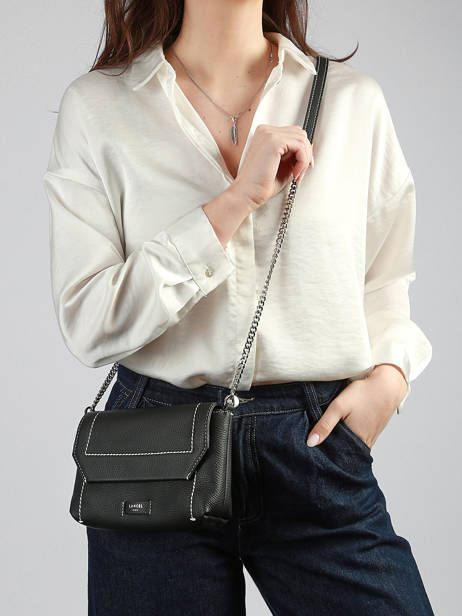 Leather Ninon Soft Crossbody Bag Lancel Black ninon A14030 other view 1