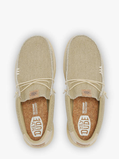 Moccasins Wally Braided Hey dude Gray men 40003 other view 4