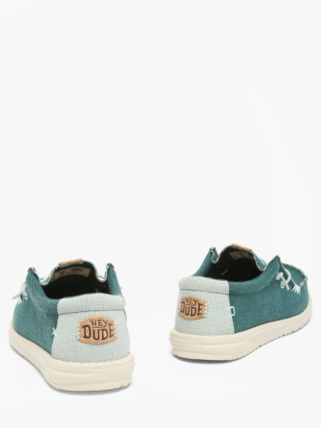 Mocassins Wally Braided Hey dude Vert men 40003 vue secondaire 3