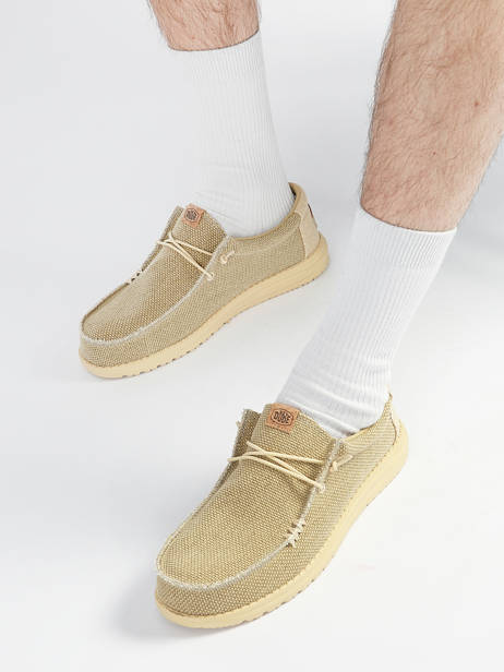Moccasins Wally Braided Hey dude Gray men 40003 other view 1