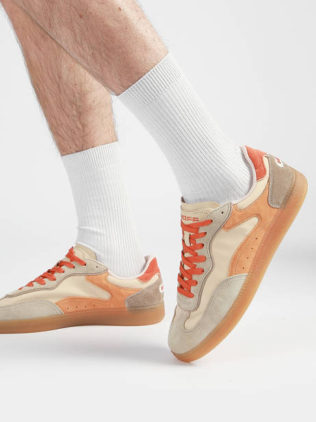 Sneakers In Leather Hoff Orange men 12619407 other view 1