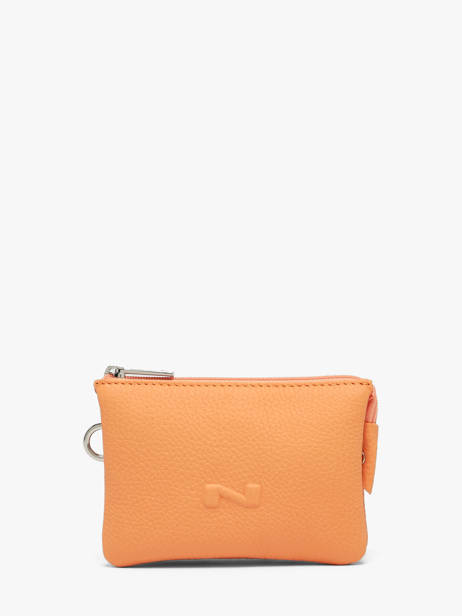 2-compartment  Coin Purse Original N Leather Nathan baume Orange original n 302N