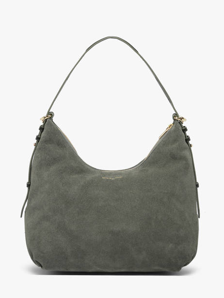Suede Leather Carrie Shoulder Bag Nathan baume Green vogue 1 other view 5